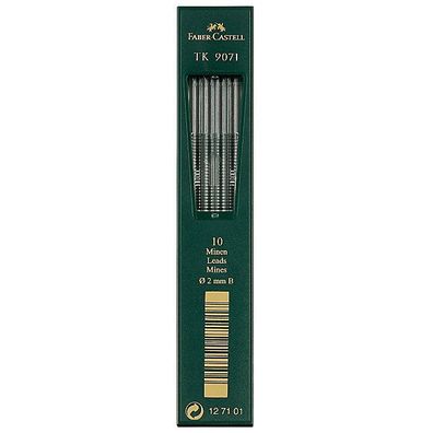 TK-Minen Faber-Castell 127101 9071, Strichstärke: 2mm, B, 10 Stéck