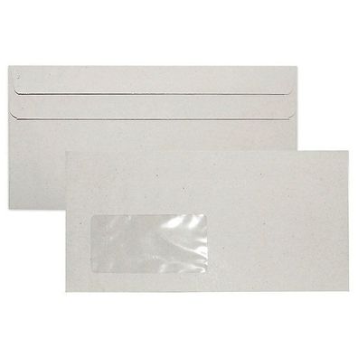 Briefumschläge DIN lang, mit Fenster, Selbstklebung, 80g, Recycling, 1000St