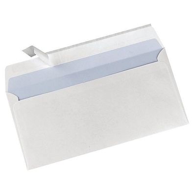 Briefumschläge DIN lang 110x220mm ohne Fenster HK weiß 500St