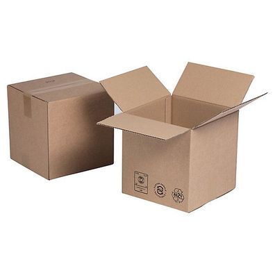 Versandkarton, 2-wellig, recyclebar, Maße: 300 x 300 x 300mm, braun, 20 Stück