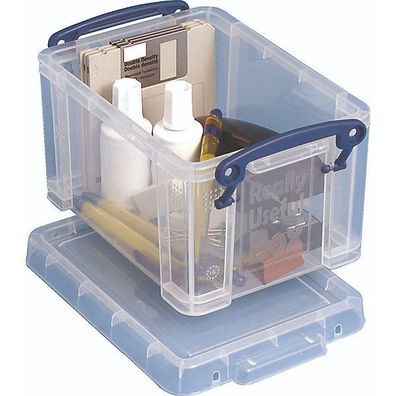 Aufbewahrungsbox Really Useful, Volumen: 1,6l, Maße: 195x135x110mm, transparent