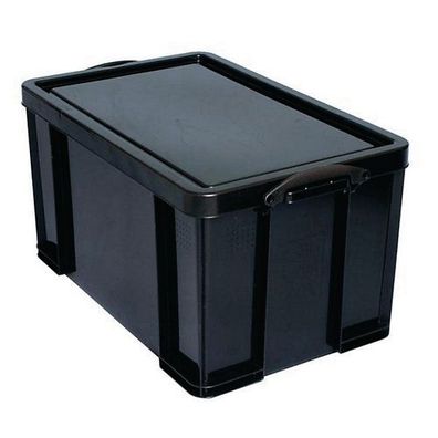 Aufbewahrungsbox Really Useful 84BK, 84 Liter, 440 x 380 x 710 mm, schwarz
