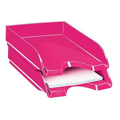 Briefkorb CEP 1002000371 Pro Gloss, stapelbar, Maße: 257 x 348 x 66mm, pink