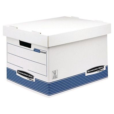Archivboxsystem Fellowes 0030901 System, Maße: 35 x 28,7 x 43 cm, 10 Stück, blau