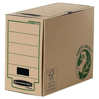 Archivbox Fellowes 4473202 Bankers Box, Maße: 14,7 x 33 x 25cm, 20 Stück