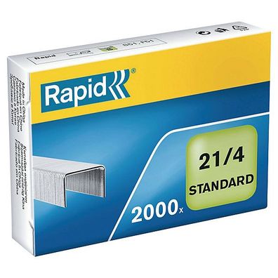 Heftklammern Rapid 24867500, 21/4, verzinkt, 2000 Stück
