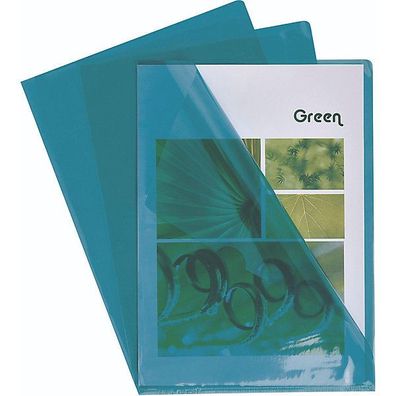 Sichthüllen Exacompta 660595, A4, PVC, Stärke: 0,13mm, glatt, grün, 10 Stück