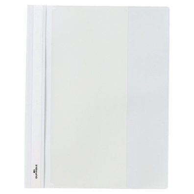 Angebotshefter Durable Duraplus 2579, A4 + , mit Beschriftungsfenster, weiß