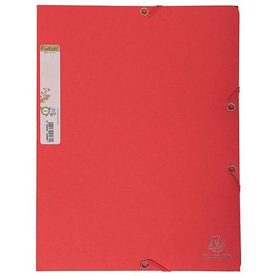 Eckspanner Exacompta 56985E, A4, aus Karton, Fassungsvermögen: 250 Blatt, rot