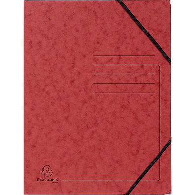 Eckspanner Exacompta 11286481, A4 Karton, Fassungsvermögen 200 Blatt, rot, 5 St