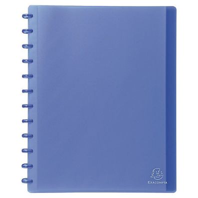 Sichtbuch Exacompta 86352E, A4, mit 30 Hüllen, transluzent blau