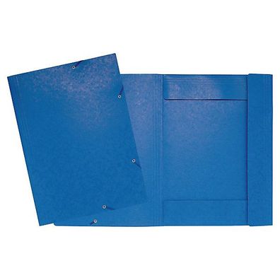 Sammelmappe Exacompta 59507E, A3, aus Karton, mit Gummizug, blau, 5 Stück