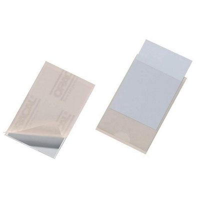 Selbstklebetaschen Durable Pocketfix 8093, 57 x 90mm, transparent, 10 Stück