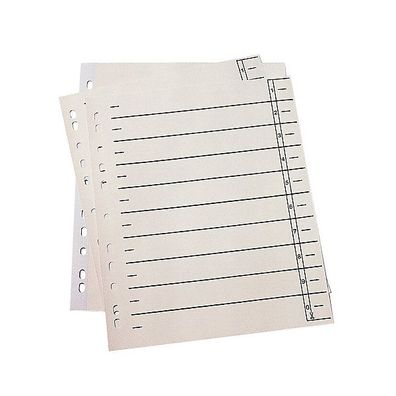 Trennblätter A4, Register Tabe zum Ausschneiden, chamois, 100 Stück