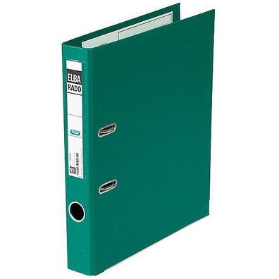 Ordner Elba Rado 10494, PVC-kaschiert, A4, Rückenbreite: 50mm, grün
