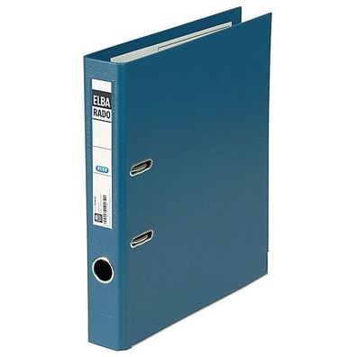 Ordner Elba Rado 10494, PVC-kaschiert, A4, Rückenbreite: 50mm, blau