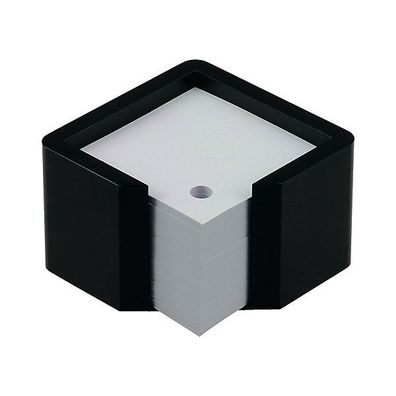 Notizzettel-Box Arlac 257, mit 600 Blatt weiß, Maße: 12,5x12,5x8cm, schwarz