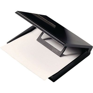 Notizzettel-Box Helit H63058, ohne Inhalt, für 200 Blatt, Maße: A7, schwarz