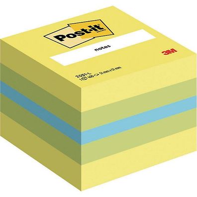 Haftnotiz-Würfel 3M Post-it Mini 2051L, 51x51mm, 400 Blatt, limone