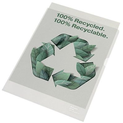 Sichthüllen recycelt Esselte 627496, 0,1 mm Folie, A4, transparent, 100 Stück