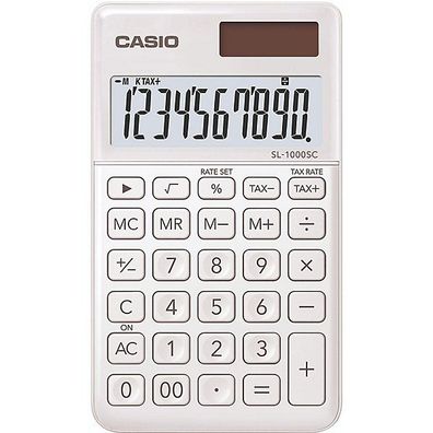Casio Taschenrechner Casio 10-stlg. weiß 7,1x12,0x0,9