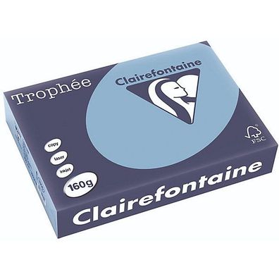 Clairefontaine Kopierp. Color Trophee Pastell Blattau A4 160g 250 Blatt