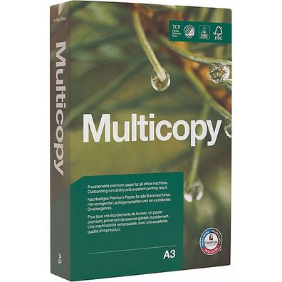 Multicopy Kopierpap. Multicopy weiß A3 90g 500 Blatt