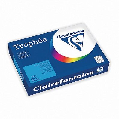 Farbpapier - Trophee - 1781C - A4 - 80 g/ m² - matt - Karibikblau - 500 Blatt