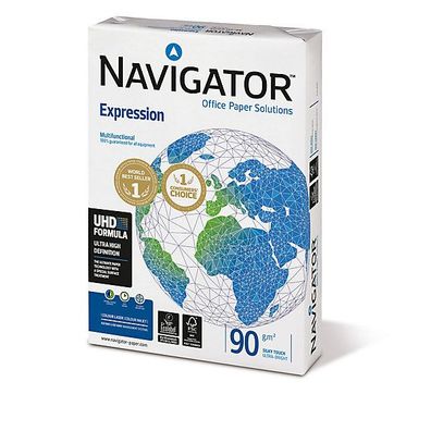 Inkjetpapier Navigator Expression, A4, 90g, weiß, 500 Blatt