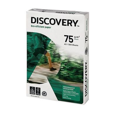 Kopierpapier Discovery, A3, 75g, weiß, 500 Blatt