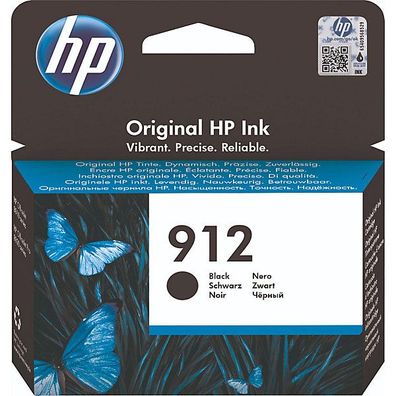 Tinte HP 3YL80AE, 912, Reichweite: 300 Seiten, schwarz