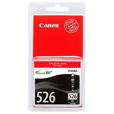 Tintenpatrone Canon 4540B001 - CLI-526BK, Reichweite: 660 Seiten, Foto swz