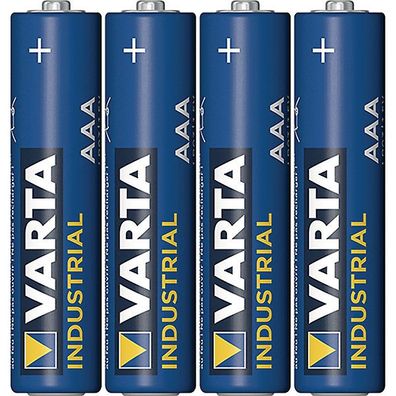 Batterie Varta 4003211304, Micro, LR03/ AAA, 1,5 Volt, Industrial, 4 Stück