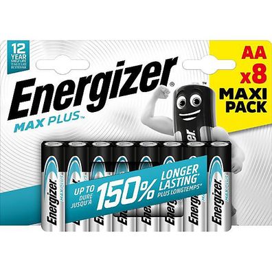 Batterie Energizer 638900, Mignon, LR06/ AA, 1,5 Volt, ECO, 8 Stéck
