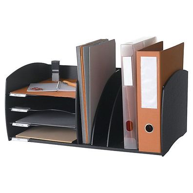 Schreibtischorganizer Paperflow 302001, 4 Fächer, schwarz
