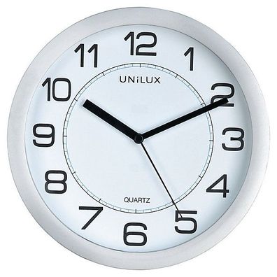 Wanduhr Unilux Attraction, magnetisch, 40 x 195mm, silber