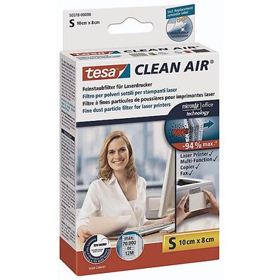 Feinstaubfilter Tesa 50378 Clean Air, Größe S, Maße: 100 x 80mm