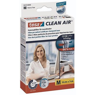 Feinstaubfilter Tesa 50379 Clean Air, Größe M, Maße: 140 x 70mm