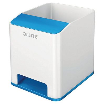 Stifteköcher Leitz 5363 WOW Sound, weiß/blau