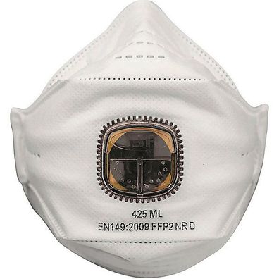Atemschutzmaske JSP SpringFit ML425ML, Typ: FFP2, mit Ventil, 10 Stück
