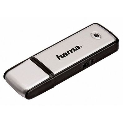 USB-Stick Hama 108062 Fancy, Speicherkapazität: 64GB, silber/ schwarz