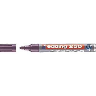 edding Whiteboardmarker 250 4-250008, Rundspitze, 1,5 - 3mm, violett