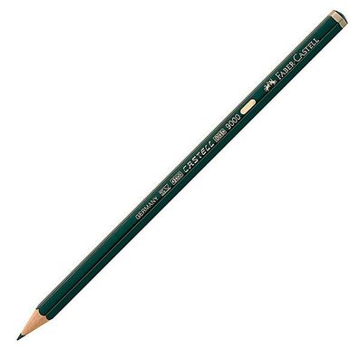 Bleistift Faber-Castell 119002 9000, Härtegrad: 2B, grén lackierter Schaft