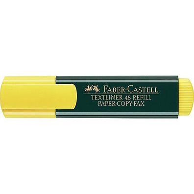Textmarker Faber-Castell 48NF, 1-5mm, nachféllbar, gelb