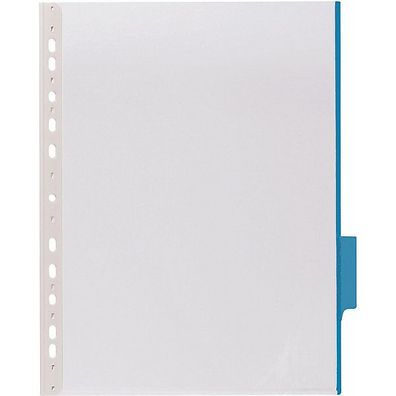 Durable Sichttafel A4 Hartf. 60mm Tab blau 5 Stück
