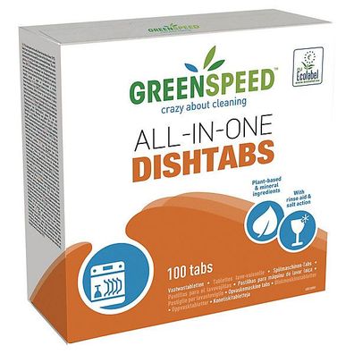 Spülmaschinentabs Greenspeed ALL-IN-1, 100 Tabs