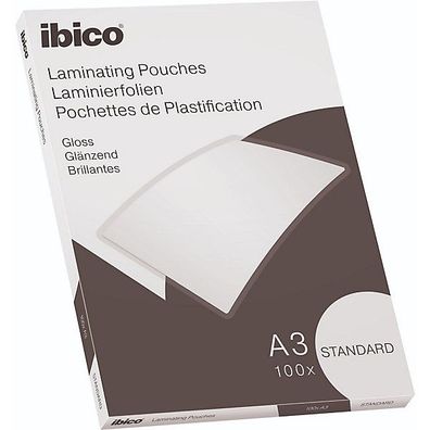 ibico Laminierfolien DIN A3 Standard 2x125mic klar glänz. 100 St