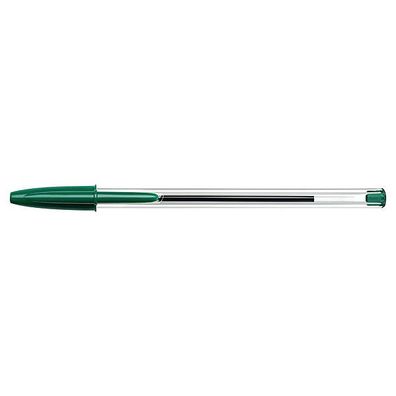 Kugelschreiber BIC Cristal Original, Kappe, Strichstärke 0,4mm, grün