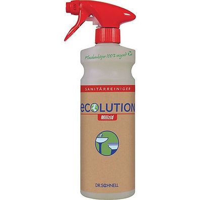 Ecolution Sprühflasche Dr. Schnell, Leerflasche mit Sprühkopf 500 ml, rot