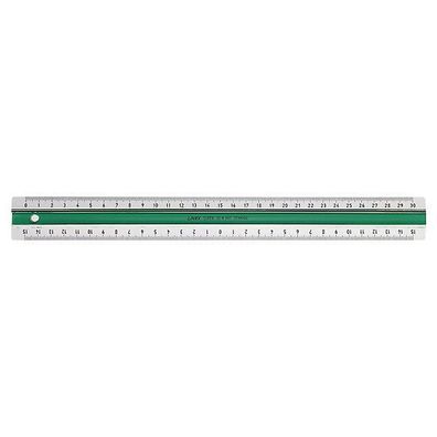 Präzisionsmaßstab Bantex Linex 30cm grün/ weiß